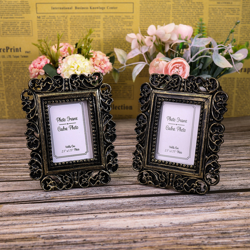 Vintage Baroque Small Photo Frame Wedding Photo Frame Card Holder Card Frame Exquisite Gift Vintage Baroque Small Photo Frame Wedding Photo Frame Card Holder Card Frame Exquisite Gift