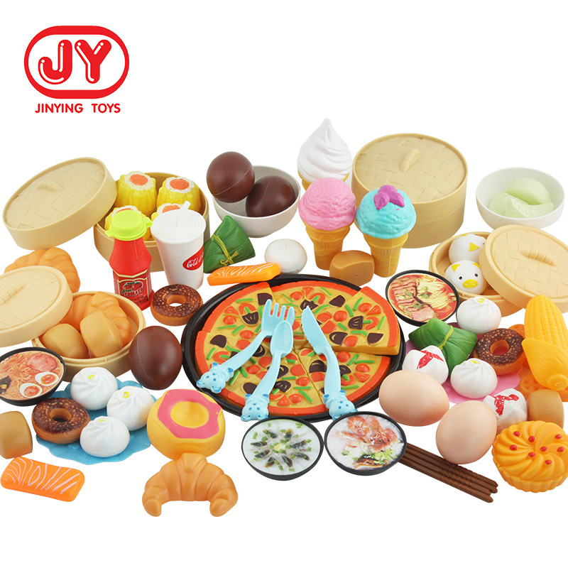 Casa de juego postre cocina simulación juguete DIY lujo chino y occidental 84 unidades traje fábrica al por mayor