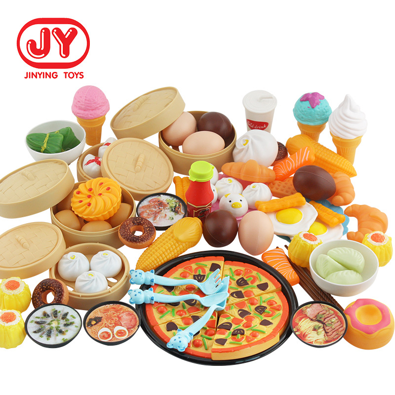 Casa de juego postre cocina simulación juguete DIY lujo chino y occidental 84 unidades traje fábrica al por mayor