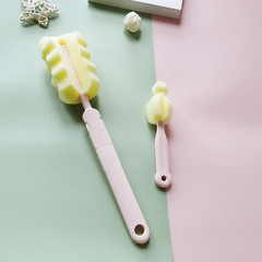 海綿奶瓶刷套裝嬰兒寶寶奶嘴刷加長柄多功能保溫杯子清潔刷