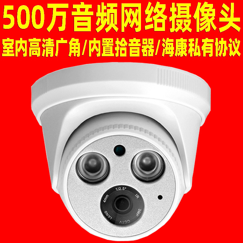 彩色摄像头  网络摄像头 500万摄像头 5MP cctv camera POE H.265