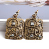 Retro earrings, accessory, European style, wholesale