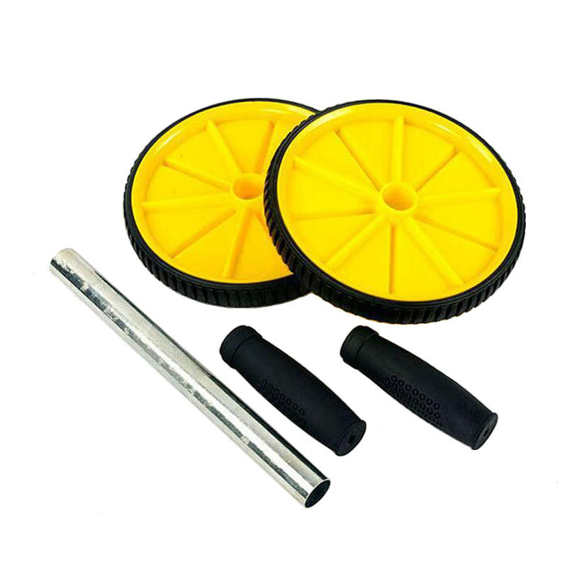 AB18-inch rueda abdominal de doble rueda equipo de entrenamiento abdominal rodillo de contracción del vientre de dos ruedas ejercicio interior en el hogar suministro transfronterizo