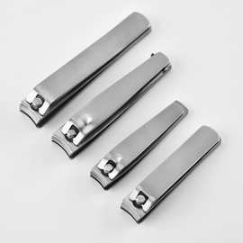 跨境单个锋利美甲指甲剪不锈钢款 银色家用款指甲刀大小号指甲钳