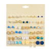 Earrings, set, European style, 30 pair, wholesale