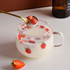 Nuby, glass, fresh cartoon strawberry, cup with glass, wholesale