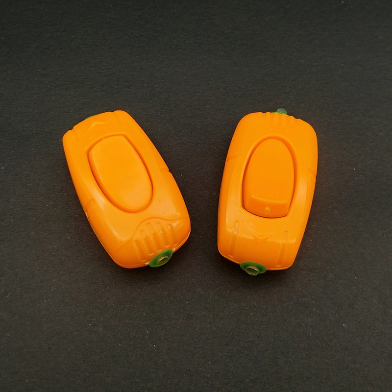 塑料橙色床头开关led壁灯翘板开关塑料接线床头按钮开关厂家批发