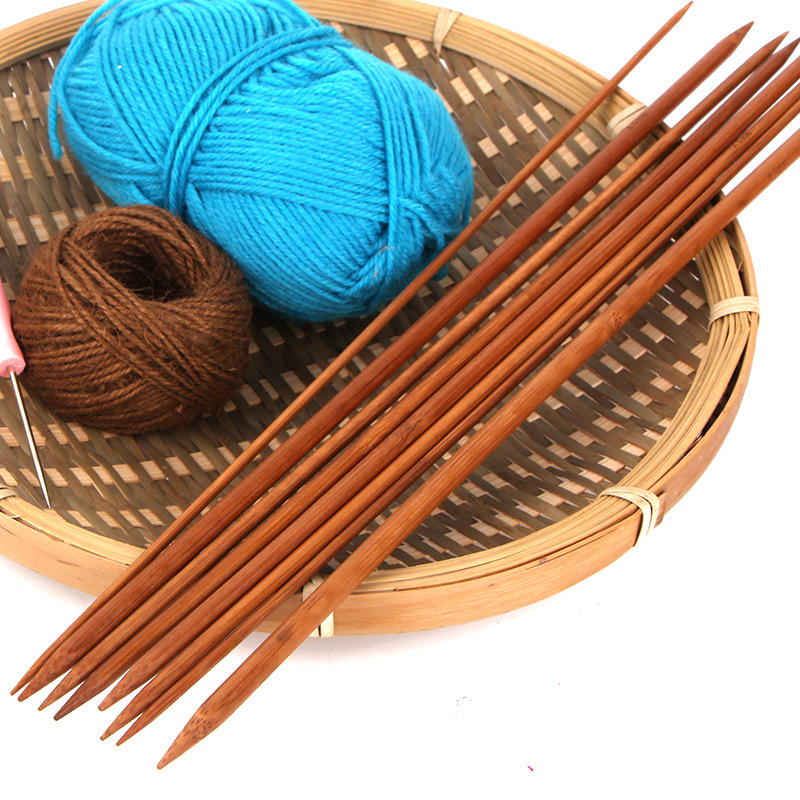Suéter aguja carbonizada aguja de bambú de lana aguja recta palo Aguja traje tejido bufanda sombrero Lana Palo aguja 36/25cm