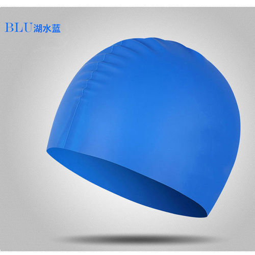 Pure Color Silicone Waterproof Swim Cap for Men and Women Ear Protection Swim Cap Adult Comfort Diving Hat Swim Accessories Logo Printing Available