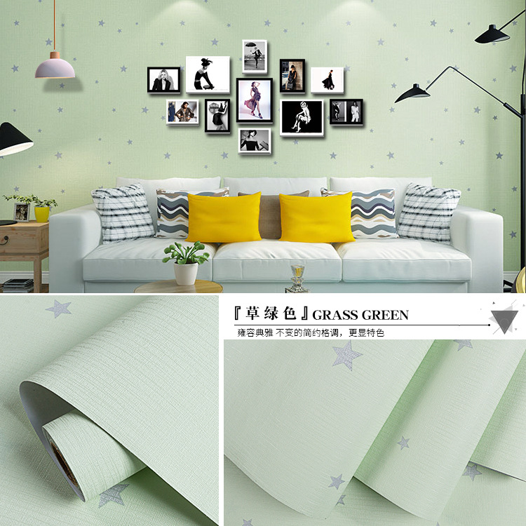 별이 빛나는 잔디 녹색