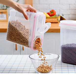 Plastic Sealed Tank Transparent Large 4L Grain Storage Tank Grain Tank Wholesale