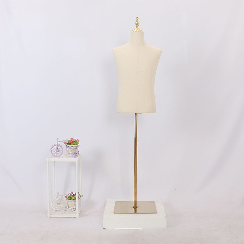 Maniquí de lino de medio cuerpo para hombre adulto, para tienda de ropa, para vestidos de novia, perchero para ropa, perchero para pantalones, perchero para zapatos, cabeza de maniquí image 6