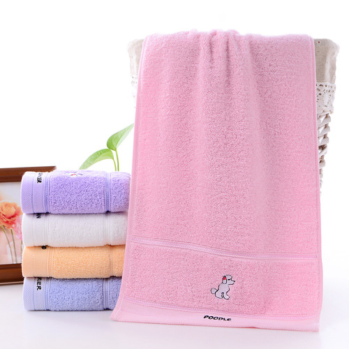 Clean & Pure Cotton Children's Towel Cartoon Cute Baby Towel Face Wash Kids Towel 100% Cotton Absorbent Towel Wholesale