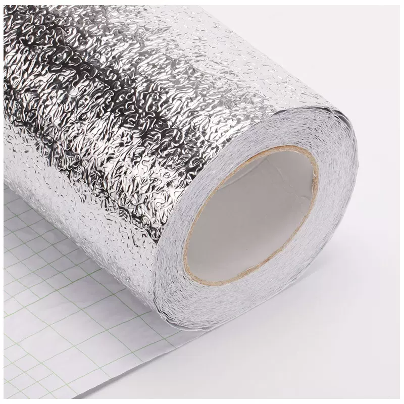 自粘墙纸防水防潮墙贴瓷砖厨房防油贴纸灶台铝箔锡箔纸包邮家居