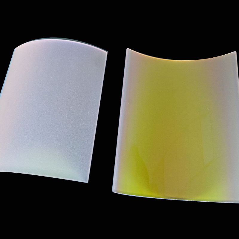 深圳奇辉透明拱形石英玻璃片、镀膜半圆玻璃片石英玻璃管