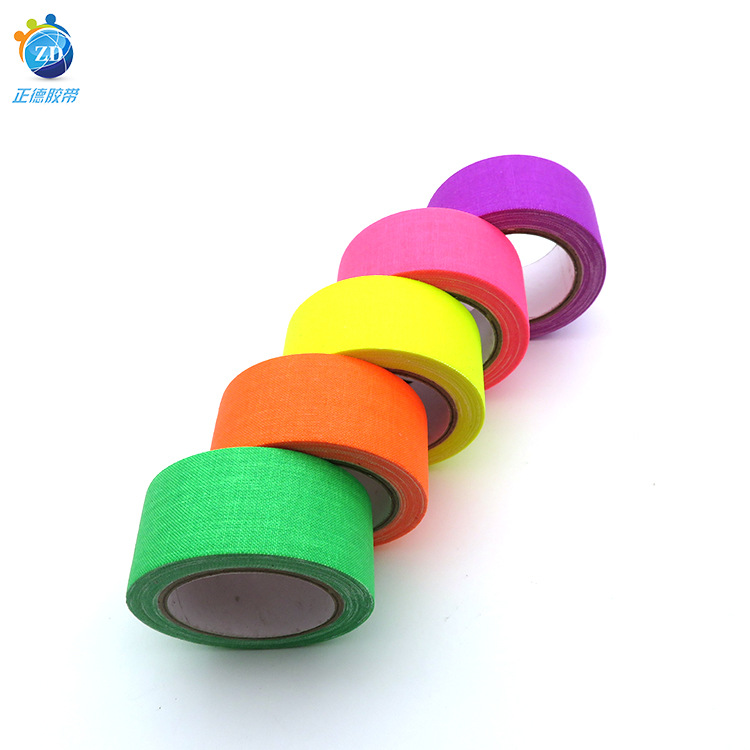 Fuente de origen UV cinta fluorescente color luminoso cinta de algodón fotografía etapa tipo accesorios cinta luminosa