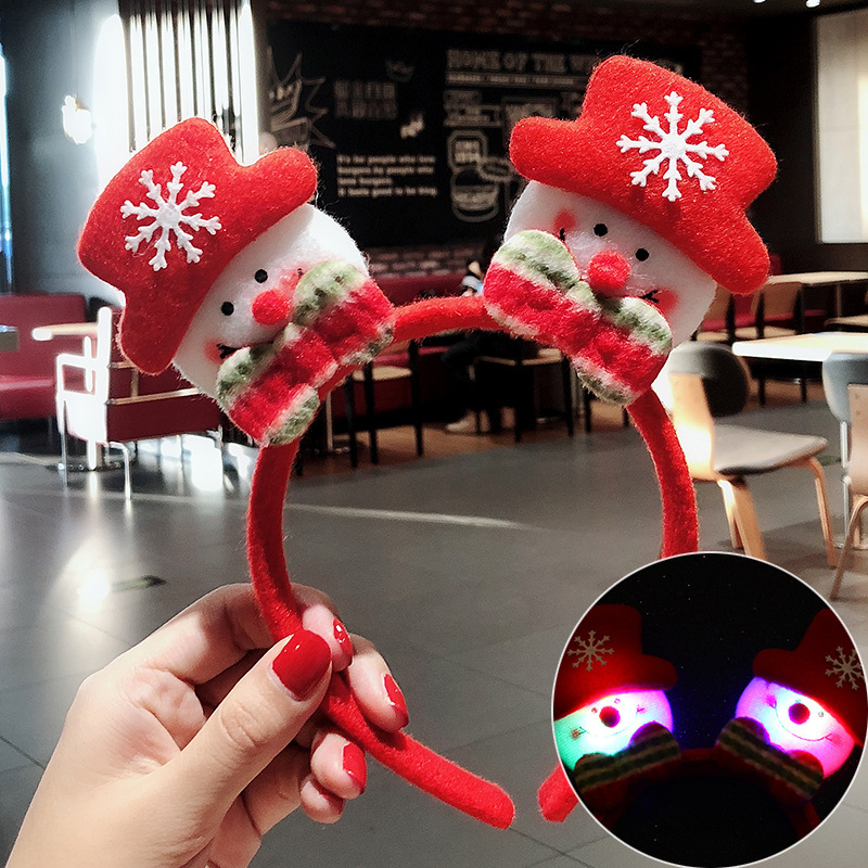 クリスマスの赤いスパンコール鹿の角のカチューシャ|undefined