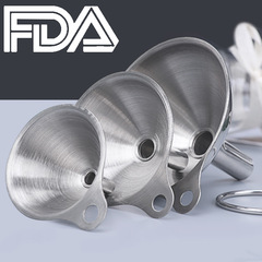 Amazon Stainless Steel Funnel 3-Piece Set: Mini Funnel for Oil, Wine, and Liquids&mdash;All-in-One Liquid Dispenser