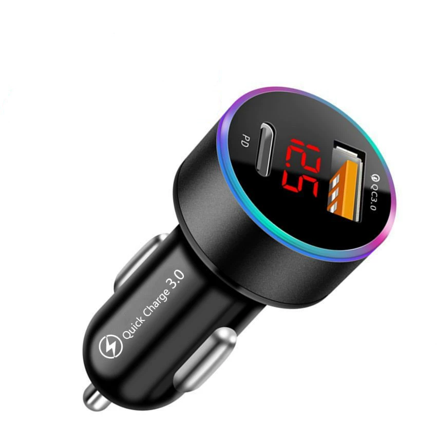 PD автомобильная зарядка одна зажигание, две цифры QC3.0 одиночный USB быстрая зарядка двойная быстрая зарядка автомобильная зарядка