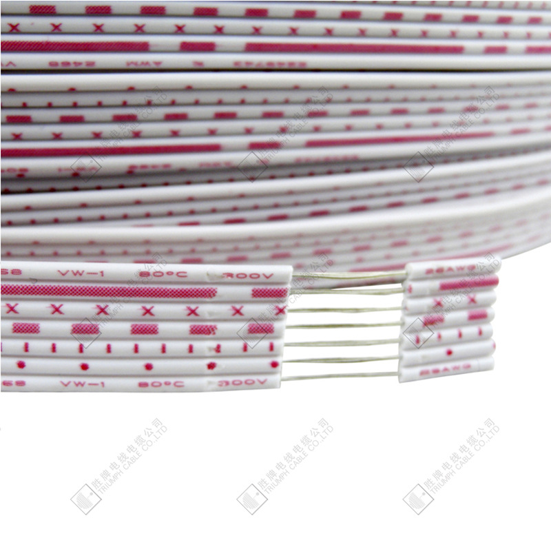 2468-26AWG/10P排线美标，小型玩具汽车内部短导线现货供应0.12TS