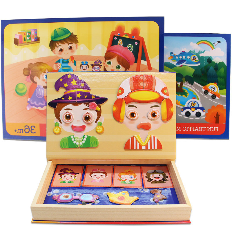 Juguetes para niños, rompecabezas para niñas, desarrollo magnético, multifuncional, bebé de 3-6 años 2, educación temprana, niño intelectual, rompecabezas de cerebro