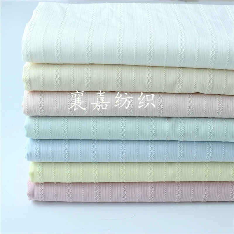 Все хлопчатобумажная белая ткань, жаккардовая ткань из чистого хлопка, женская рубашка в пасторальном стиле, юбка, пижама, детская одежда, ткань