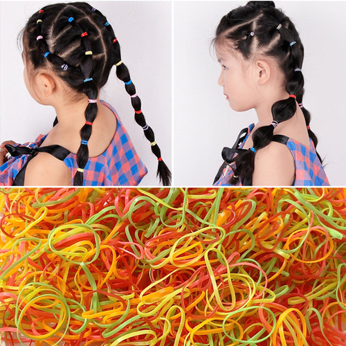Children's headwear girls' rubber band hair band disposable black rubber band thickening baby's hair without hurting the headband