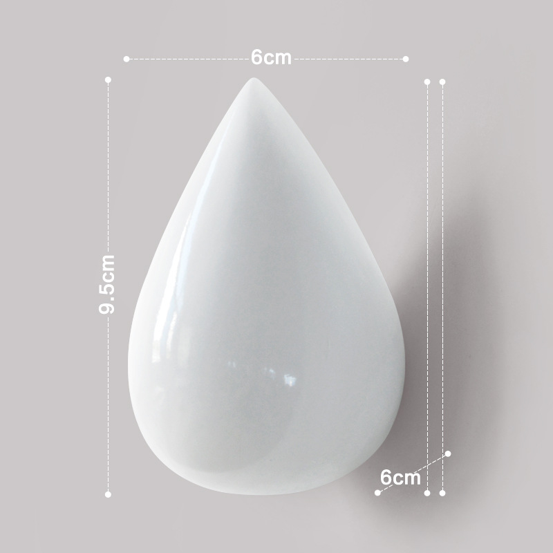Venta al por mayor transfronteriza gancho decorativo creativo gota de agua gancho de pared accesorio de pared gancho de la pared decoración de la pared