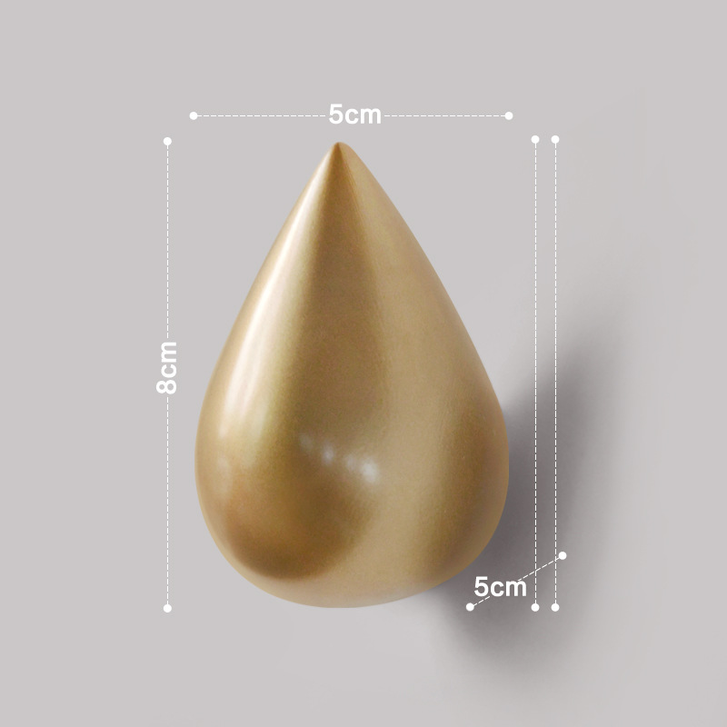 Venta al por mayor transfronteriza gancho decorativo creativo gota de agua gancho de pared accesorio de pared gancho de la pared decoración de la pared