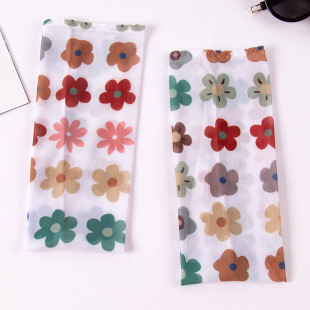 Sun protection oversleeve women's summer UV protection lace gloves riding oversleeve elegant style Ice Silk arm protection sleeve Daisy