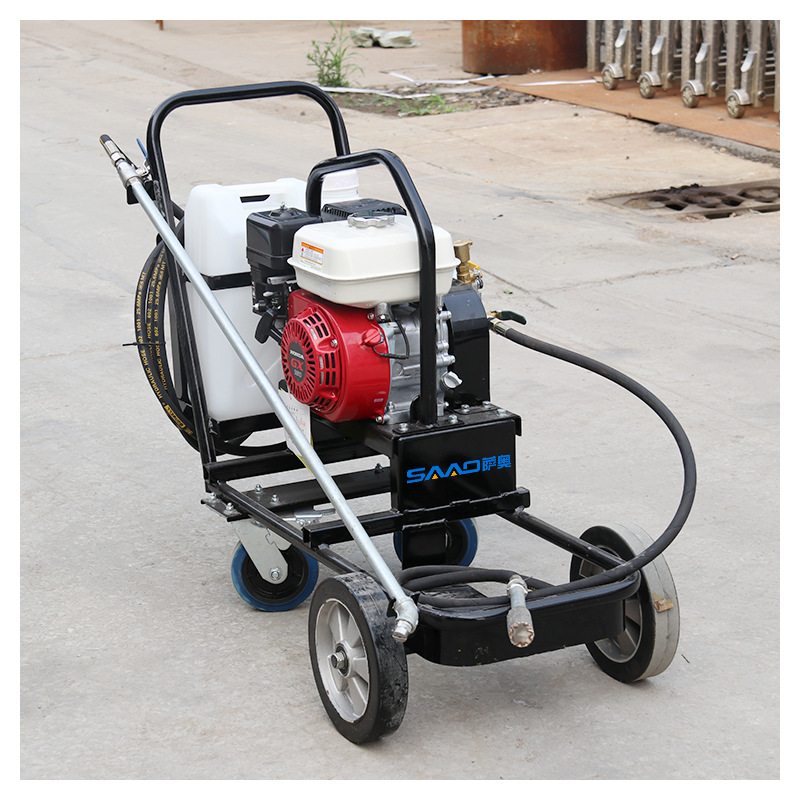 Sao pequeña mano empuje esparcidor de asfalto caliente pavimento esparcidor de gasolina esparcidor de asfalto de emulsión de tierra