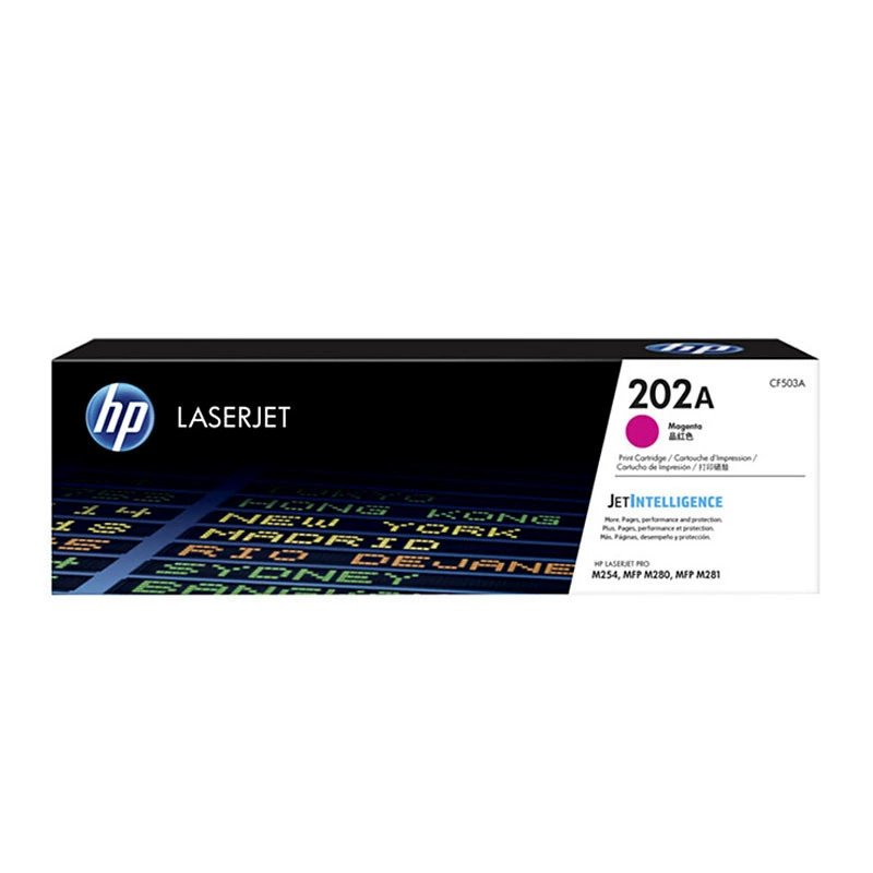 Оригинальный HP HP202A цветной Chronom CF500A M254NW/DW M280/M281FDN Black Chronom Crusp