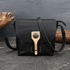 Retro leather one-shoulder bag, shoulder bag, phone bag, genuine leather, cowhide