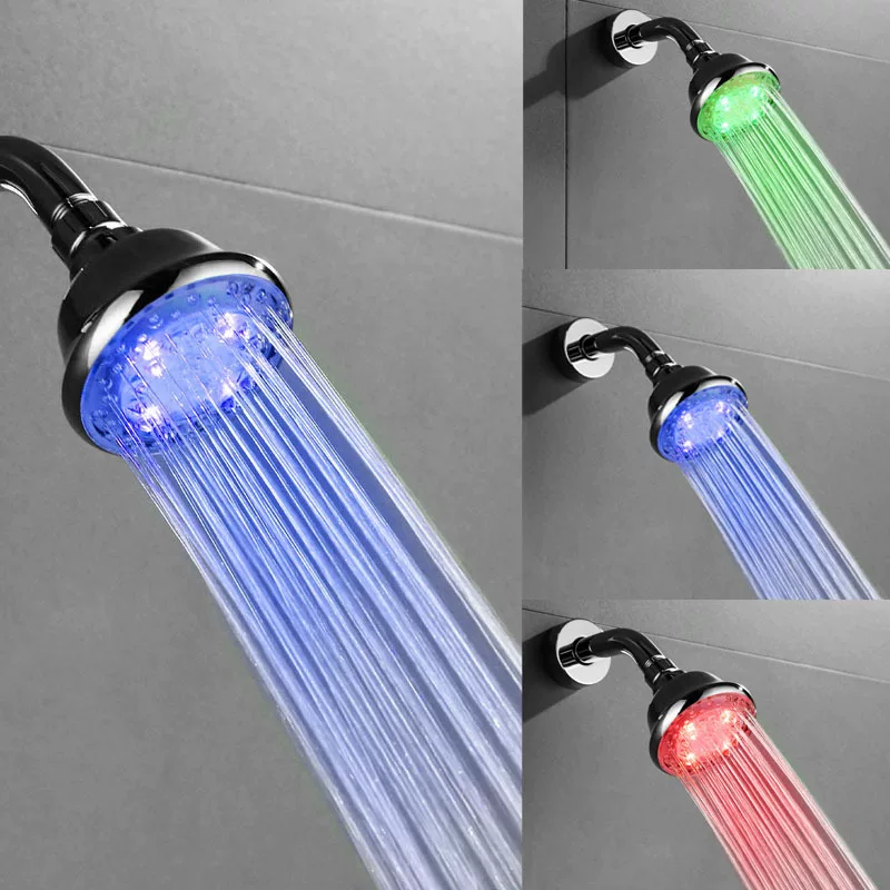 LED-мини распылитель, новый цветной мигающий контролируемый по температуре трёхцветный распылитель душа, температура изменяется, torque SDH1-A25