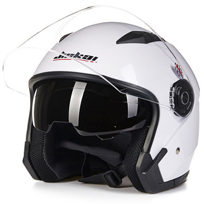 Kask motocyklowy Kask motocyklowy z podwójnym szkłem Kask JK512 dla mężczyzn i kobiet_voghion.com