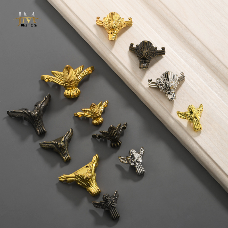 Jingmao Antique Foot Decorative Bottom Corner Bestial Foot Packaging Box Foot Four Side Foot Protection Alloy Foot Wooden Box Foot