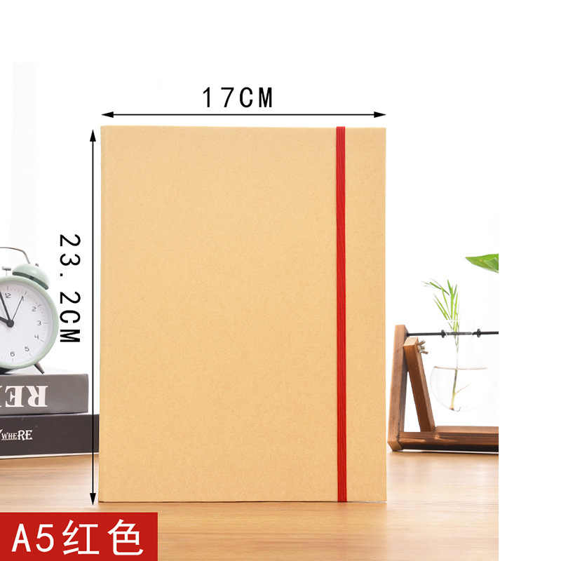 A5 빨간색 리본 크래프트 지