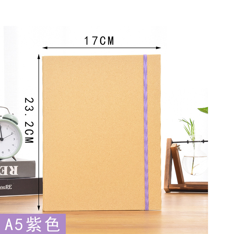 A5 보라색 리본 크래프트 지
