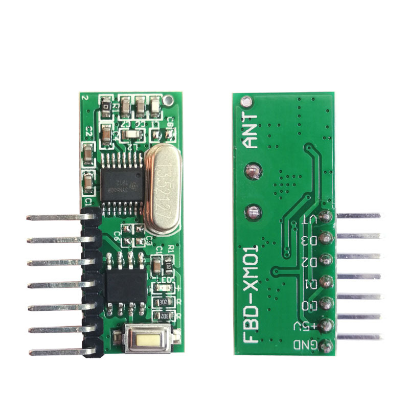 315/433无线接收模块/电动门遥控无线接收模块输出高电平接收模块