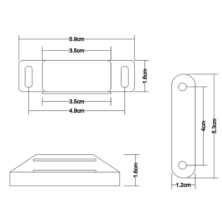 Precio de fábrica puerta del gabinete de succión magnética puerta del armario de succión accesorios de decoración del hogar F-3908