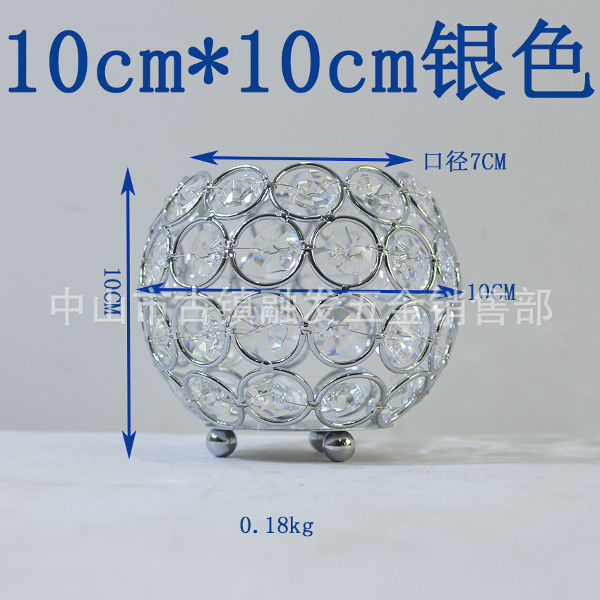 Candelabro europeo Hollow Crystal candelabro bar decoración sal piedra pantalla de mesa Europea fabricante de la decoración del Candelabro en stock