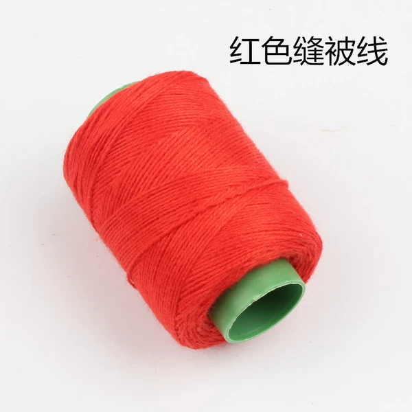 Red quilt thread