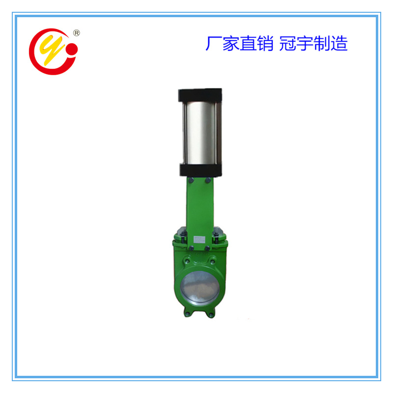 厂家供应德标明杆DN200刀闸阀 球铁双作用气缸软密封单向闸板阀