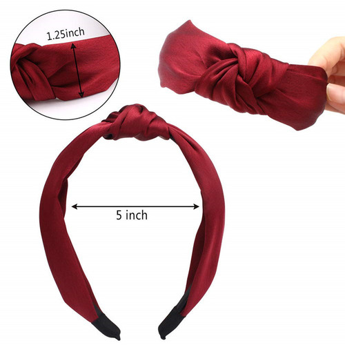 Three-state retro satin headband women's hair accessories wholesale European and American knotted hair headband hairband simple hairpin head accessories