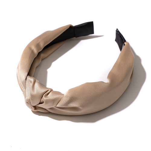 Three-state retro satin headband women's hair accessories wholesale European and American knotted hair headband hairband simple hairpin head accessories