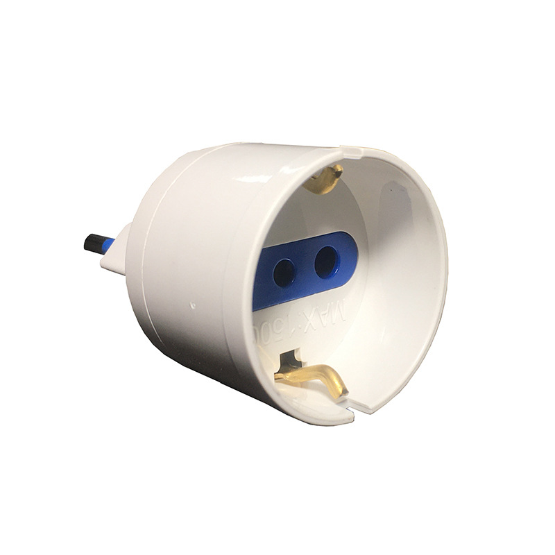 工厂现货 德式转意大利插头 德标 德国转智利转接头  IT-12A-1