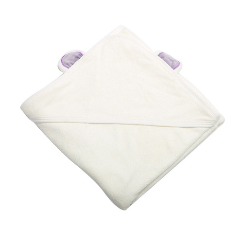 3D Ear-Shaped Bamboo Fiber Baby Blanket for Mother and Baby, Water- Absorbent Quick-Dry with Cap, Bath Towel