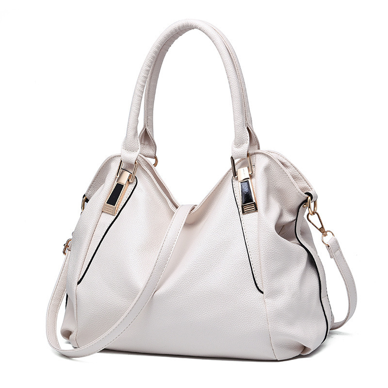 Bolso de mano de cuero suave a la moda del fabricante 2025, bolso de mujer de gran capacidad, bolso de hombro cruzado para mujer de mediana edad