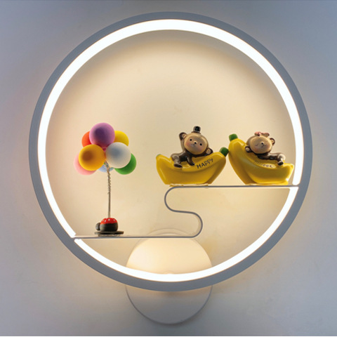 lámpara de pared nórdica lámpara de cabecera pasillo escalera de niños lámpara de cabeza creativa sala de estar cabecera dormitorio lámpara de pared de red ahora