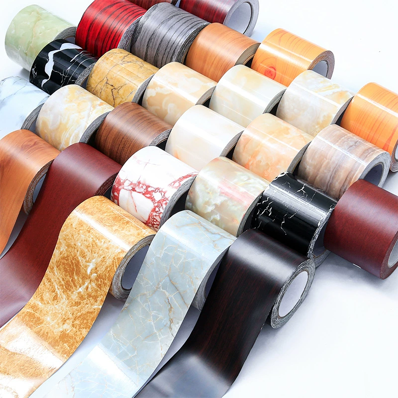 Линия плинтуса Самоклеящиеся наклейки на стену Плитка Волновод Декоративные наклейки Водонепроницаемая линия талии Линия ног Граница Угловая линия наклейки на стену